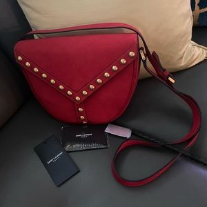 Saint Laurent Y Studs Crossbody Handbag